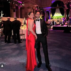 SAU LEE Penelope gown in red